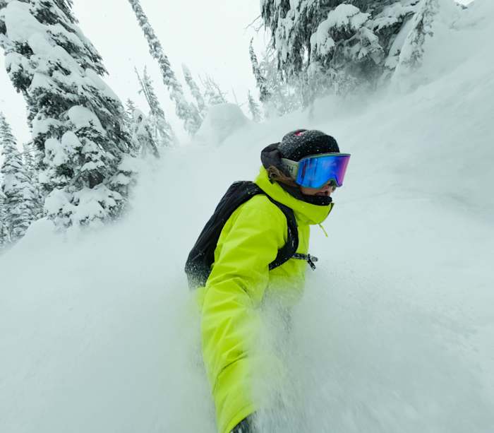 Elena Hight using a GoPro