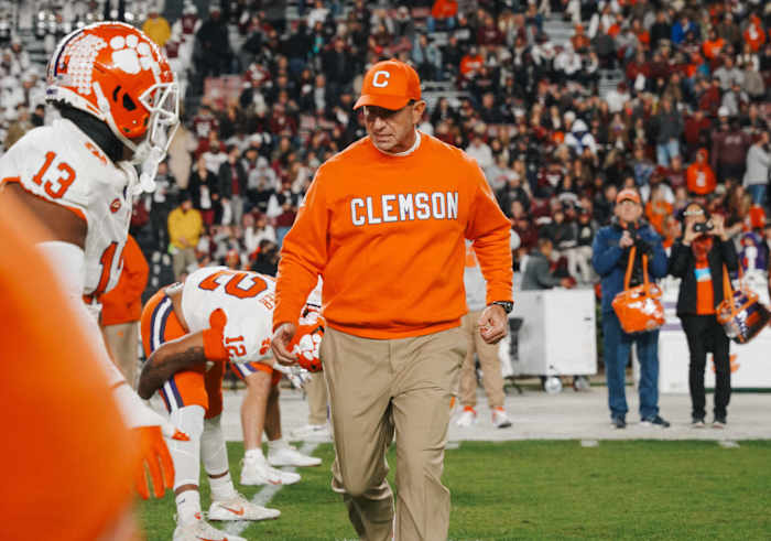 Clemson at South Carolina Dabo Swinney
