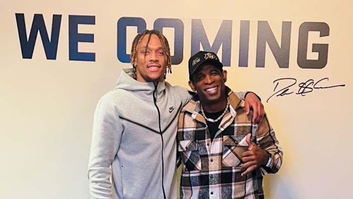 Terrell Timmons Jr. With Deion Sanders at Colorado