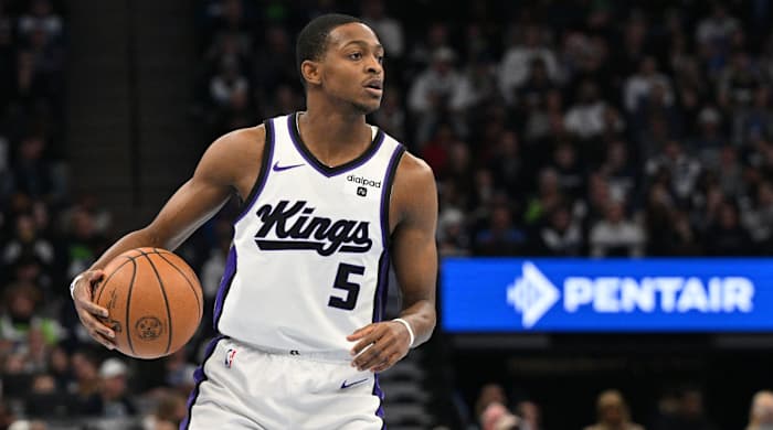 Sacramento Kings guard De’Aaron Fox during the 2023 NBA in-season tournament.