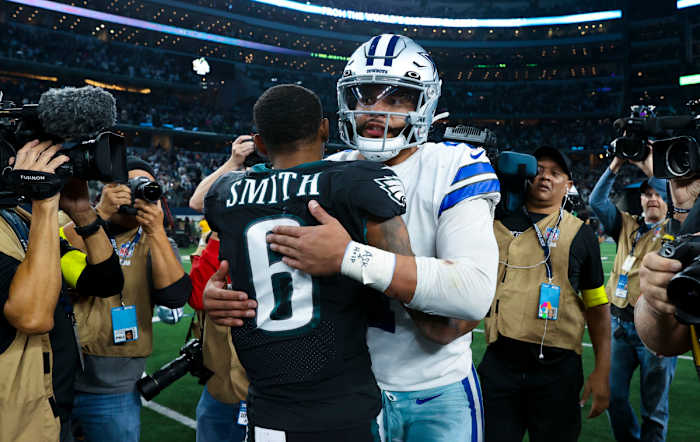 DeVonta Smith and the Philadelphia Eagles will face off with Dak Prescott and the Dallas Cowboys on Sunday Night Football.