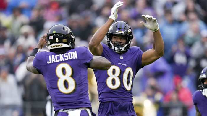 Ravens tight end Isaiah Likely (80) has produced good performances in back-to-back games.