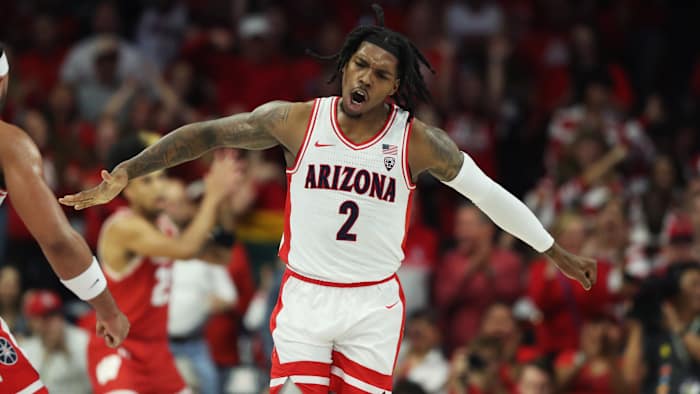 Arizona Wildcats guard Caleb Love.
