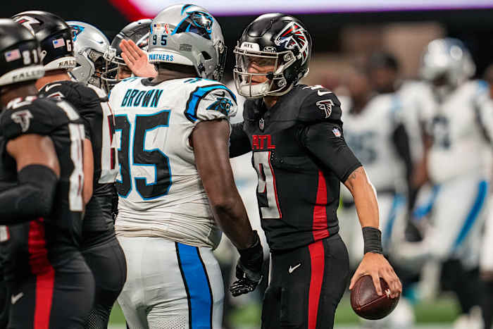 Derrick Brown and the Carolina Panthers will play against desmond Ridder and the Atlanta Falcons in Week 15.