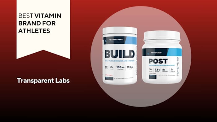 Two white tubs with blue writing. One says "BUILD" and the other says "POST."