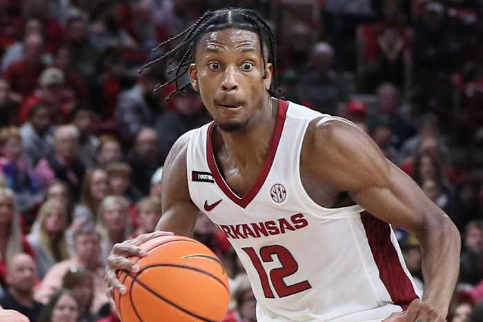 Razorbacks Tramon Mark against Abilene Christian