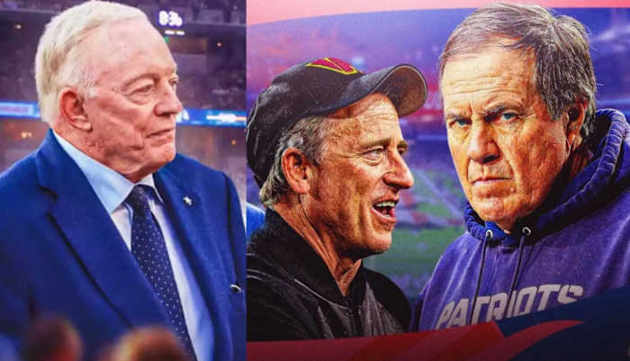 Jerry Jones, Josh Harris, Bill Belichick
