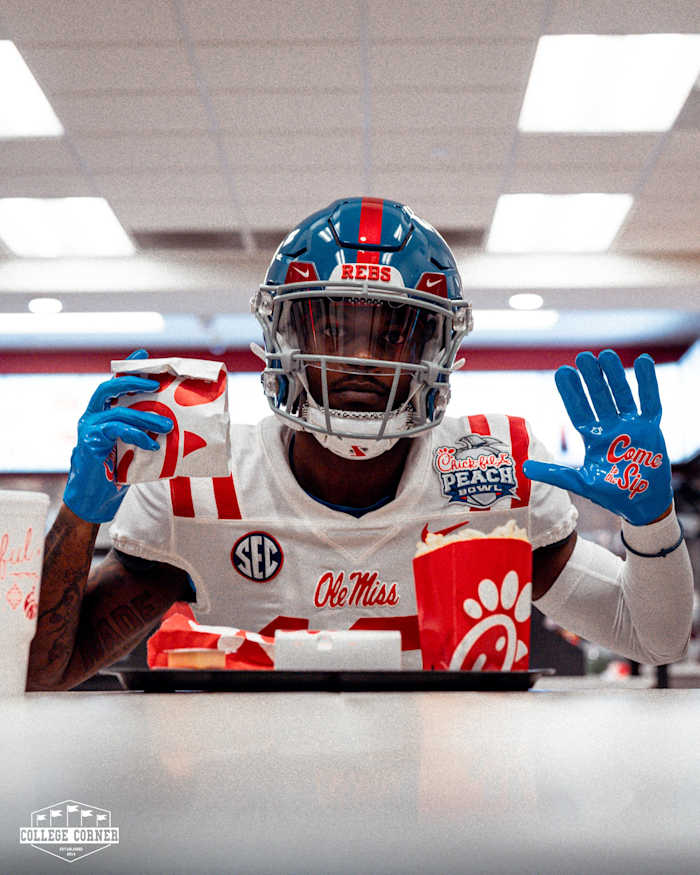 Ole Miss wide receiver Dayton Wade.