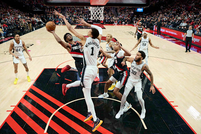 scoot henderson wembanyama blazers