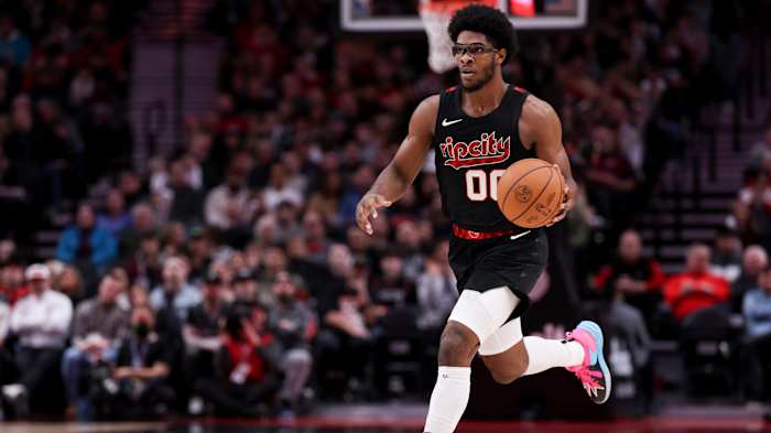 Portland Trail Blazers guard Scoot Henderson.