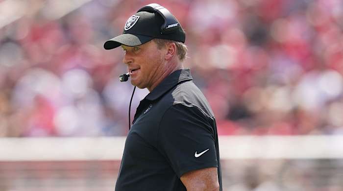 Former Las Vegas Raiders coach Jon Gruden