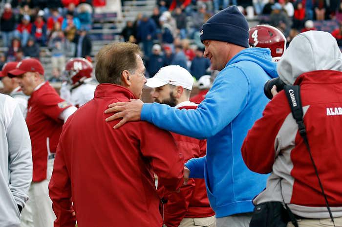 Lane Kiffin, Nick Saban
