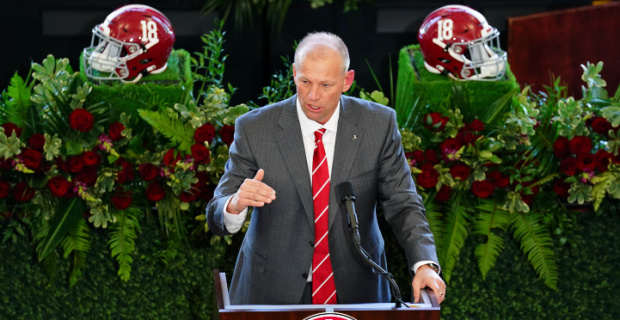 Alabama Crimson Tide head coach Kalen DeBoer speaks for the first time after succeeding Nick Saban.