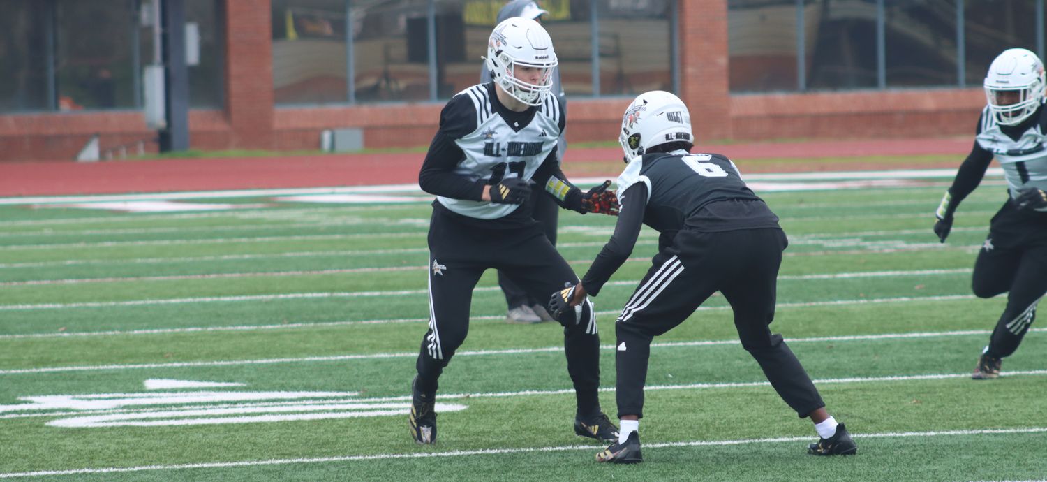 Gatlin Bair at the Adidas All-American Bowl in San Antonio.