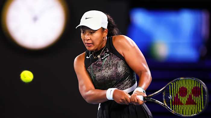 Naomi Osaka plays in the first round of the Australian Open