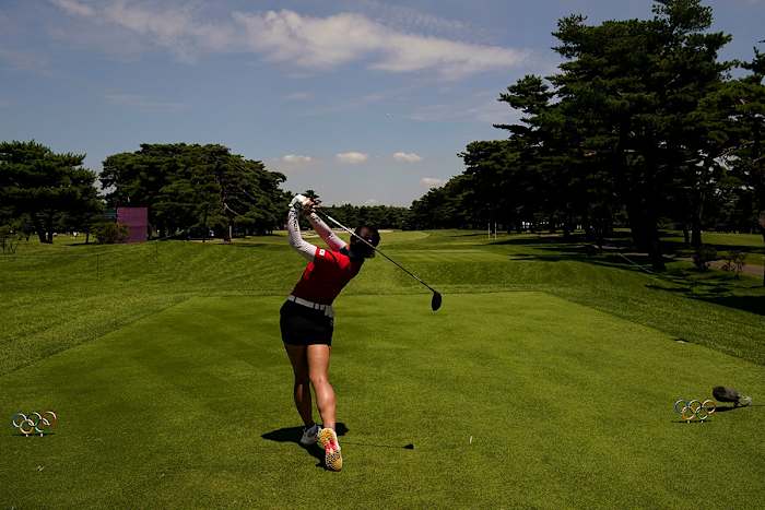 Jin Young Ko plays the 2021 Olympics.