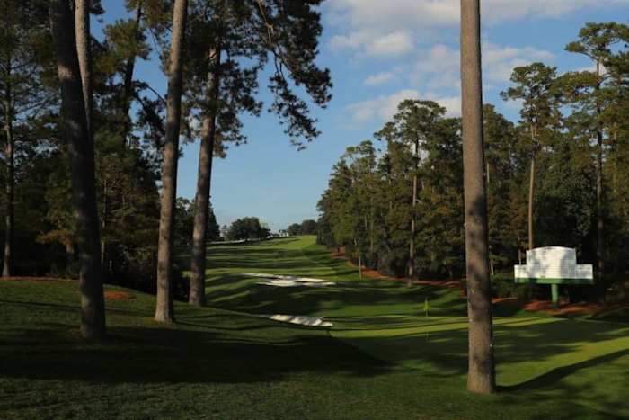 In the early 1970s, George and Tom Fazio collaborated to stretch the par-4 10th by moving the tee back 20 yards and to the left to further accentuate the downhill dogleg hole.