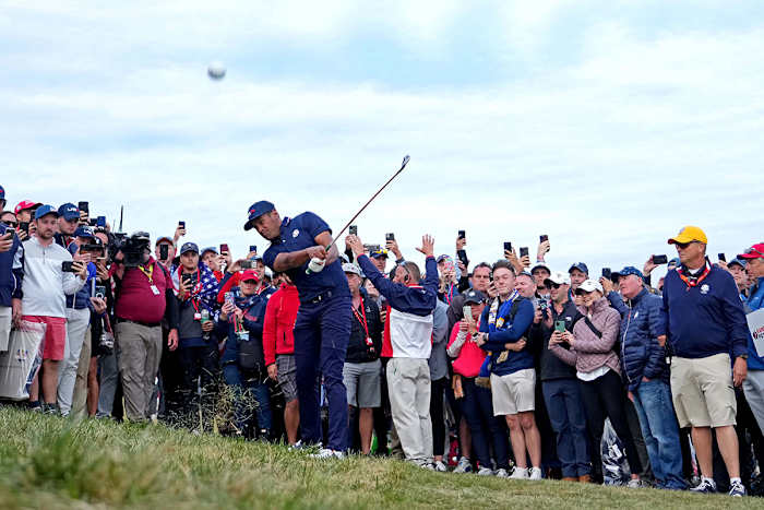 Tony Finau at the 2021 Ryder Cup.