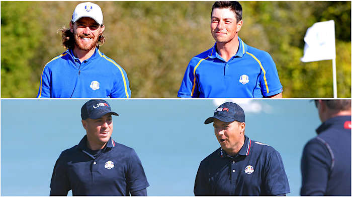 Tommy Fleetwood, Viktor Hovland, Jordan Spieth and Justin Thomas.