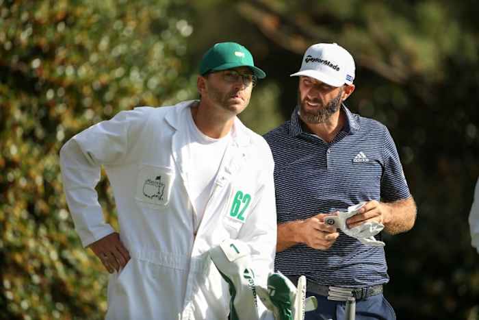 Dustin Johnson, with his brother/caddie Austin, wins the 2020 Masters on Sunday with a record 20-under 268 score at Augusta National Golf Club.