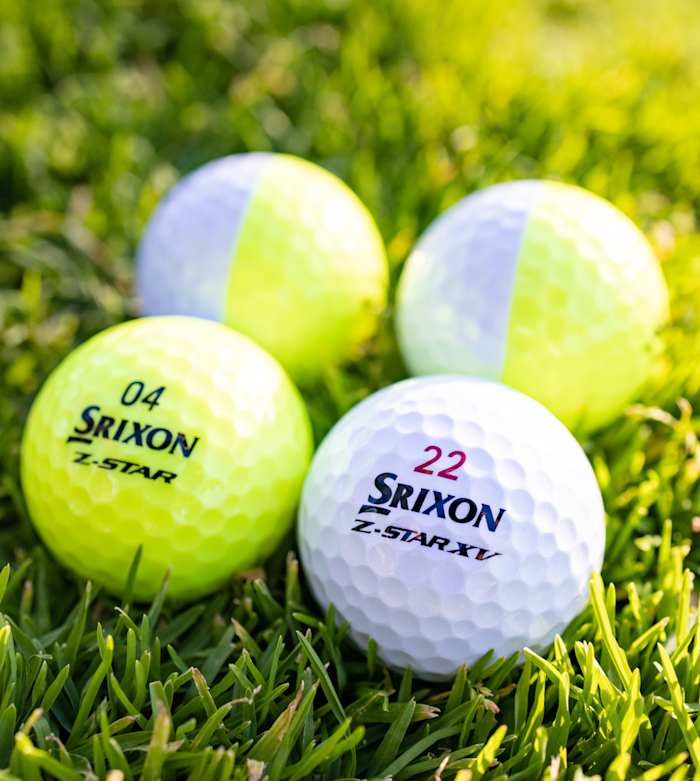 Srixon's Z-Star Divide is accentuated by it's yellow/white color scheme. 