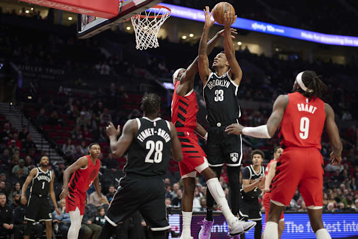 Brooklyn Nets center Nic Claxton