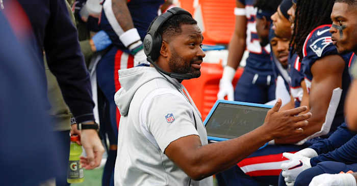 New England Patriots head coach Jerod Mayo