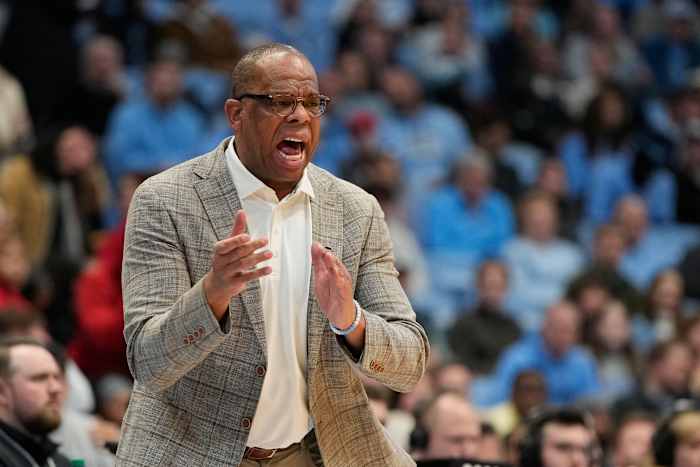 UNC basketball head coach Hubert Davis