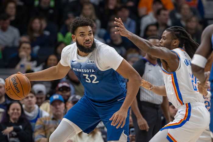 Karl-Anthony Towns, Cason Wallace, Minnesota Timberwolves