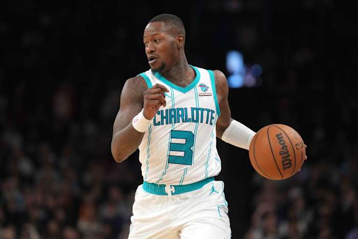 Terry Rozier with the Charlotte Hornets