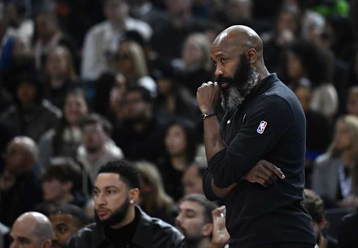 Brooklyn Nets head coach Jacque Vaughn