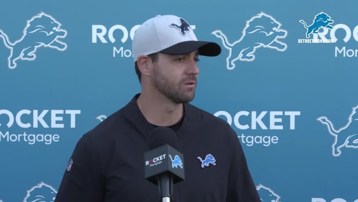 Detroit Lions pass game coordinator Tanner Engstrand