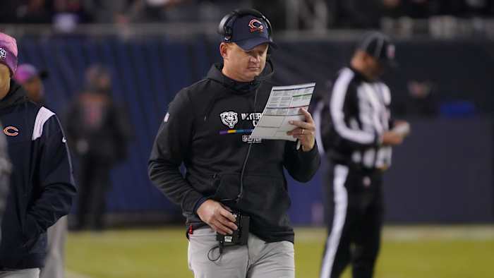 Former Chicago Bears offensive coordinator Luke Getsy is the latest name connected to the New England Patriots search to fill the position.