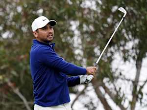 Aug 6, 2020; San Francisco, California, USA; Jason Day hits his tee shot on the 11th hole during the first round of the 2020 PGA Championship golf tournament at TPC Harding Park.