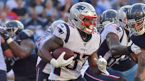 New England Patriots running back Damien Harris
