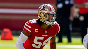 San Francisco 49ers middle linebacker Fred Warner