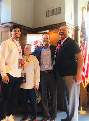 The Williams Family and OU President Harroz