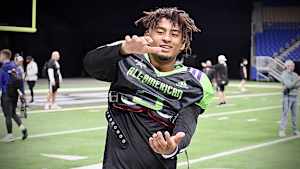 Gators DB Devin Moore at the 2022 Adidas All-American Bowl