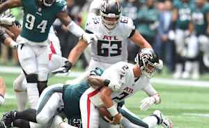 The Falcons offensive line was absolutely putrid last week.