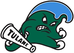Tulane green wave logo football