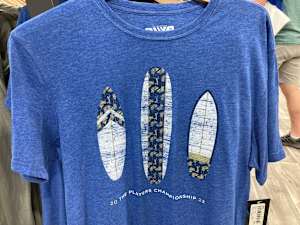 A Players Championship shirt from the merchandise tent.