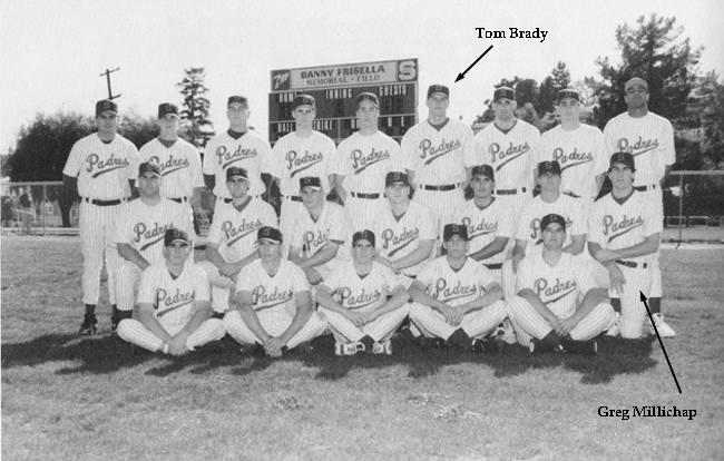 The 1995 varsity baseball team at Serra High in San Mateo, Calif.
