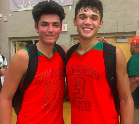 Trey Galloway (left) and Anthony Leal have become fast friends after playing AAU basketball together for years with Indiana Elite.