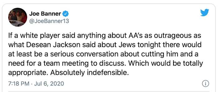 Joe Banner tweet