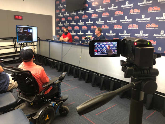 Carleigh Holt's view of the press conference