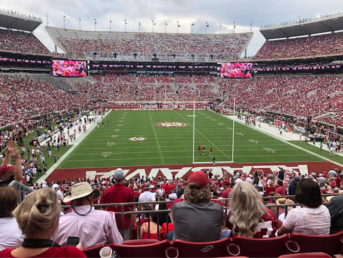 Carleigh Holt's view of the Ole Miss and Alabama game