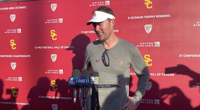 USC head football coach, Lincoln Riley 
