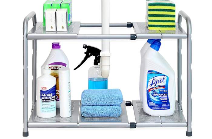 SimpleHouseware Under Sink 2-Tier Shelf