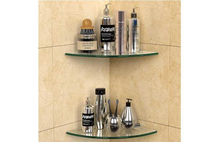 GeekDigg 2-pack glass shelf