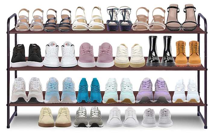 AOODA 3-Tier Long Shoe Rack for Closet